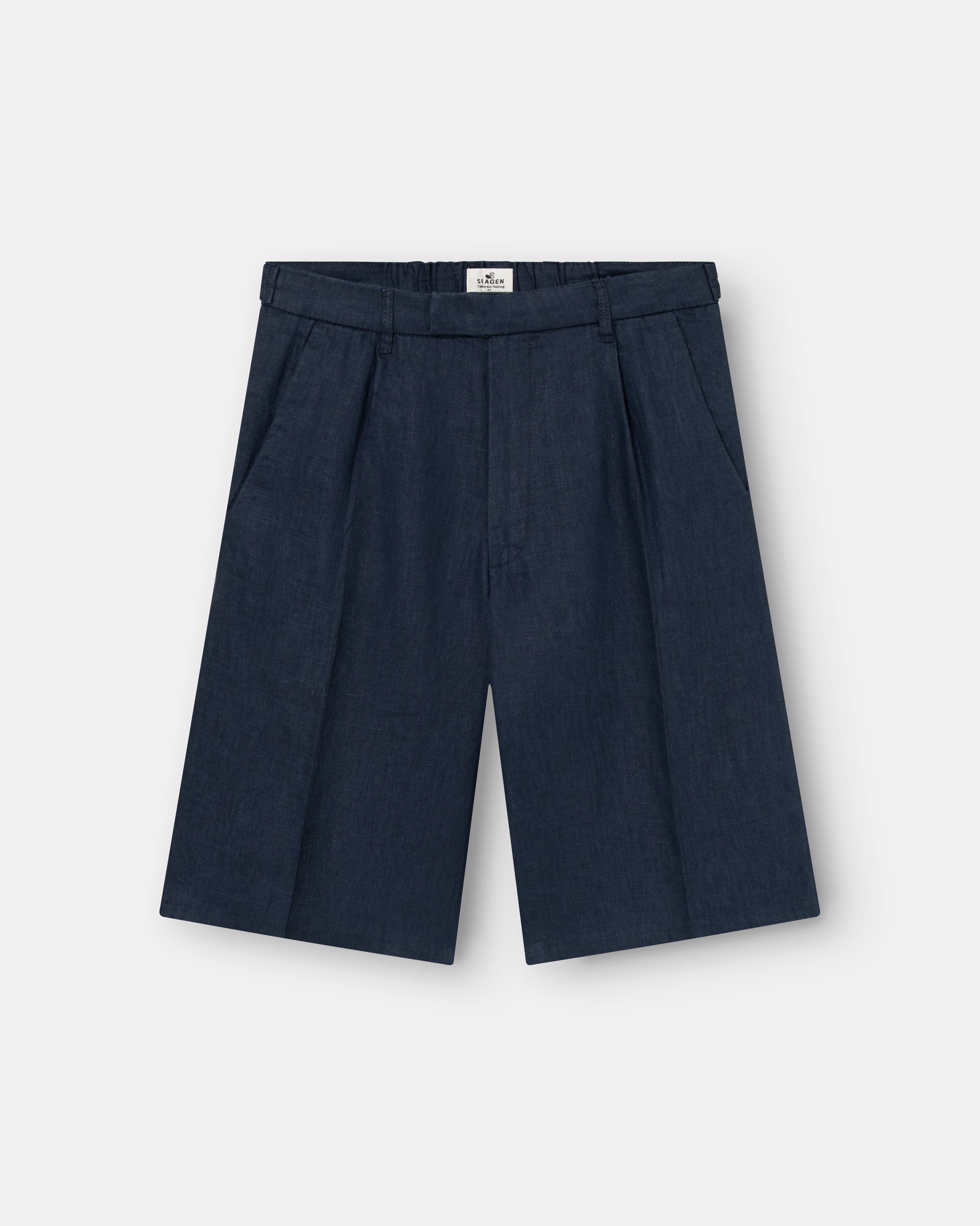 Pleated Baggy shorts Navy